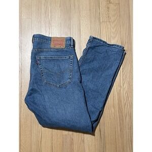 Levi's 505 Jeans Mens Size 36x30 Blue Medium Wash Blue Denim Straight Leg Fit
